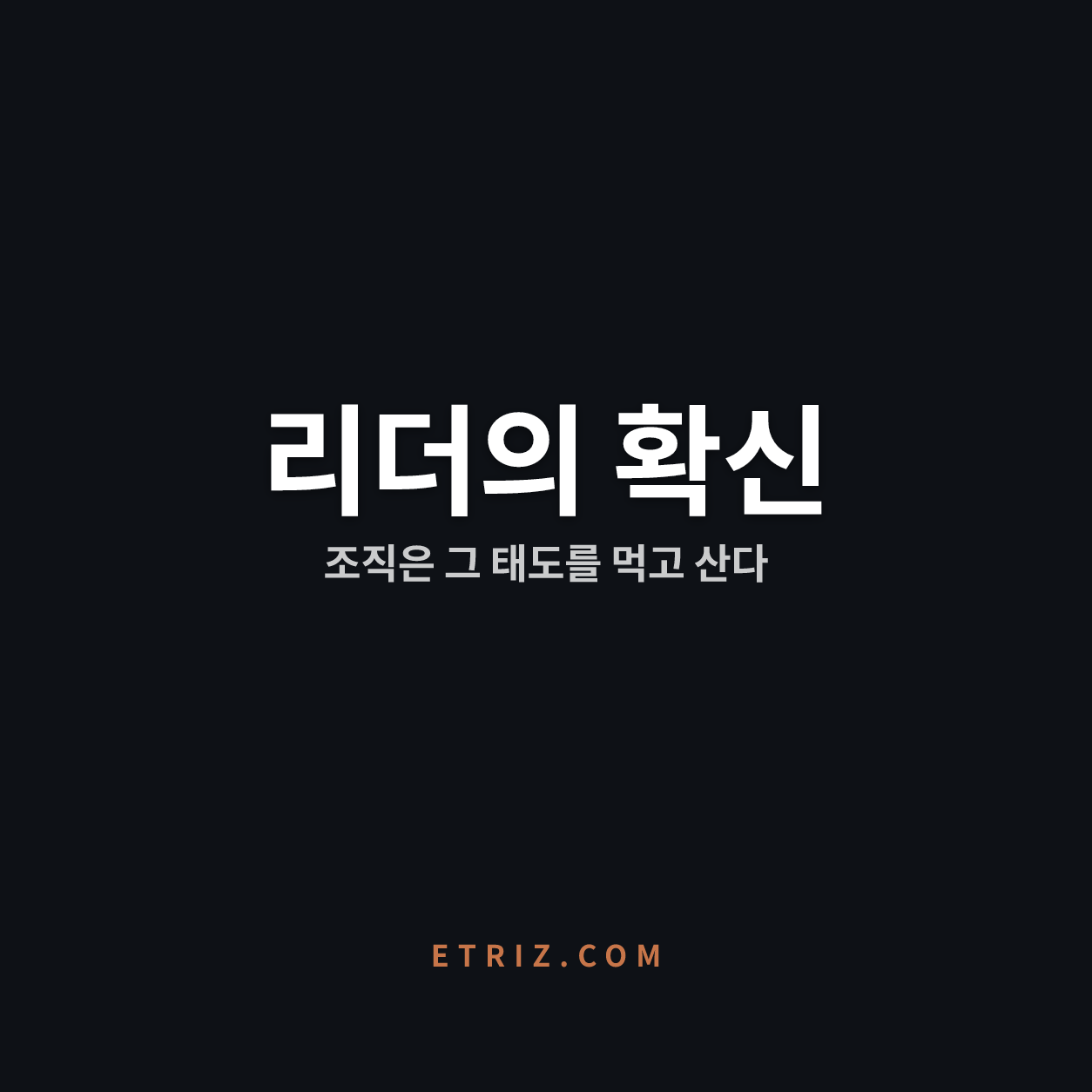 AI 시대 리더십 방향, 조직을 살리는 리더의 태도 | 확신이 나침반이다 | 이트리즈