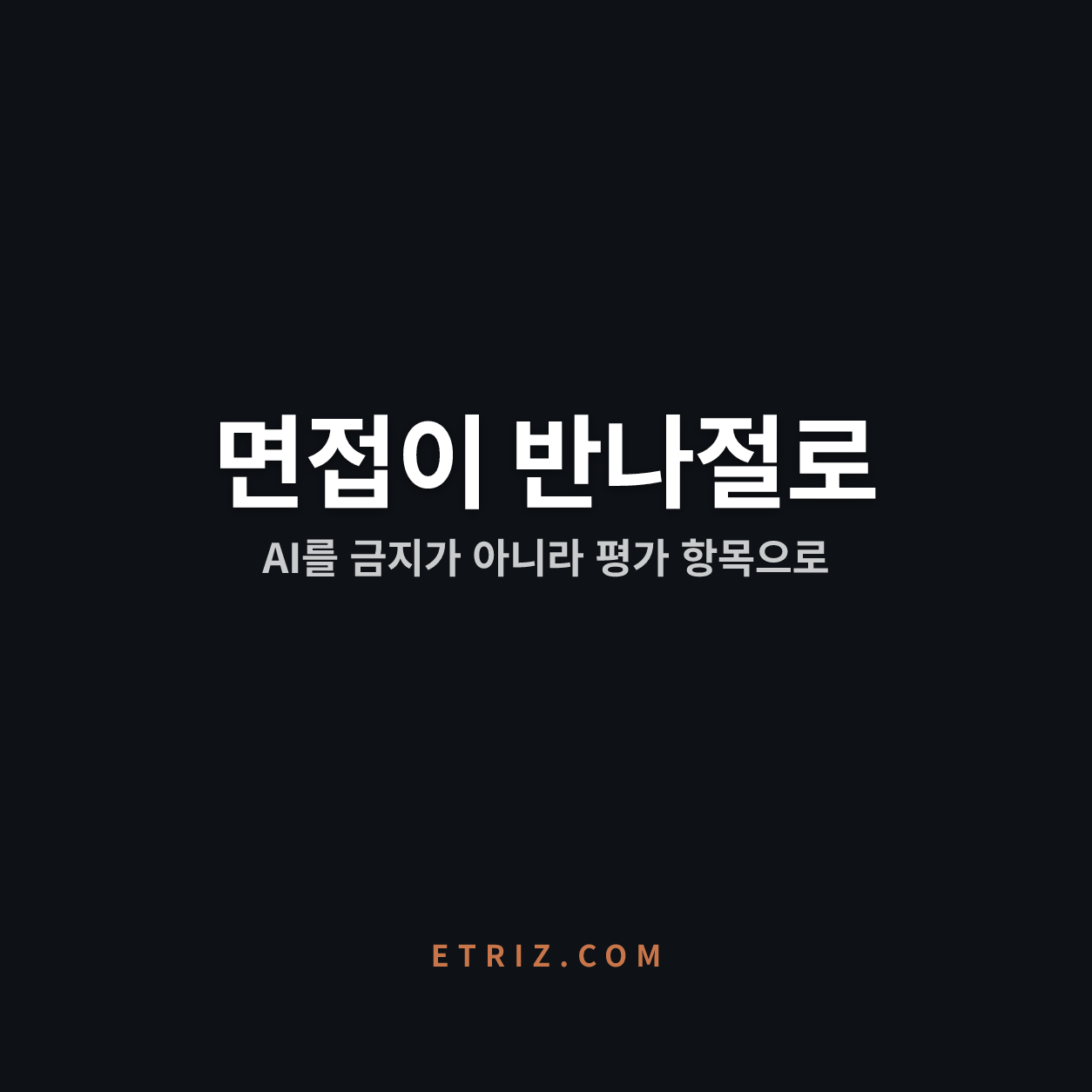 반나절로 늘어난 SK하이닉스 AI 채용 | AI가 틀렸을 때 알아채는 힘 | 이트리즈
