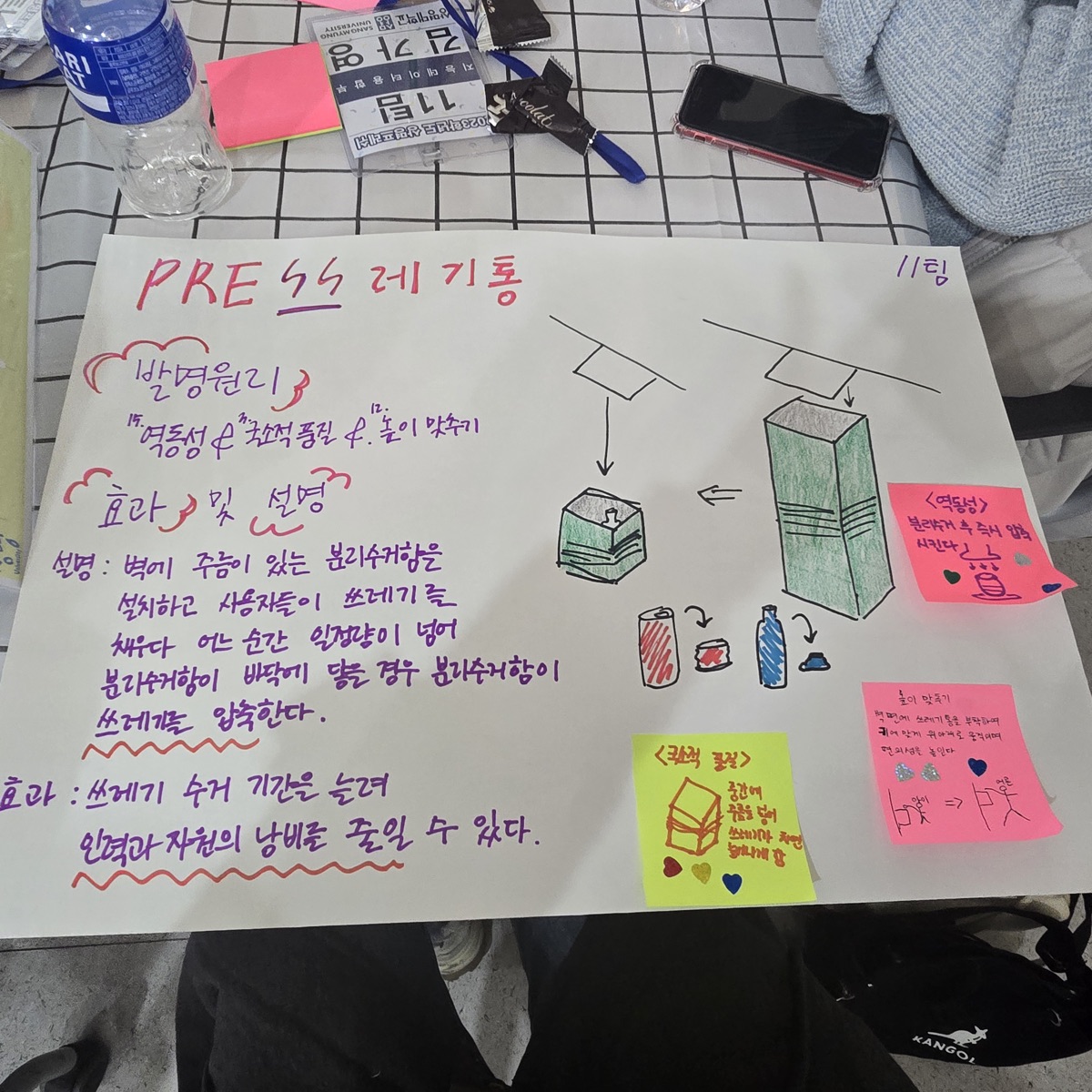 결과물 단계 — 팀이 작성한 솔루션 포스터