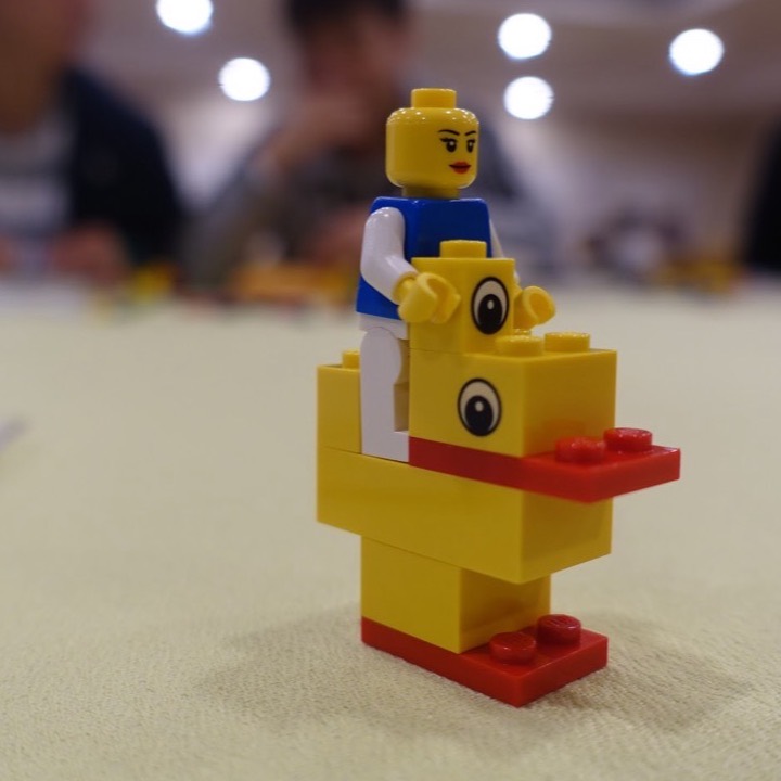 참가자가 만든 서로 다른 LEGO® 오리 모델 6