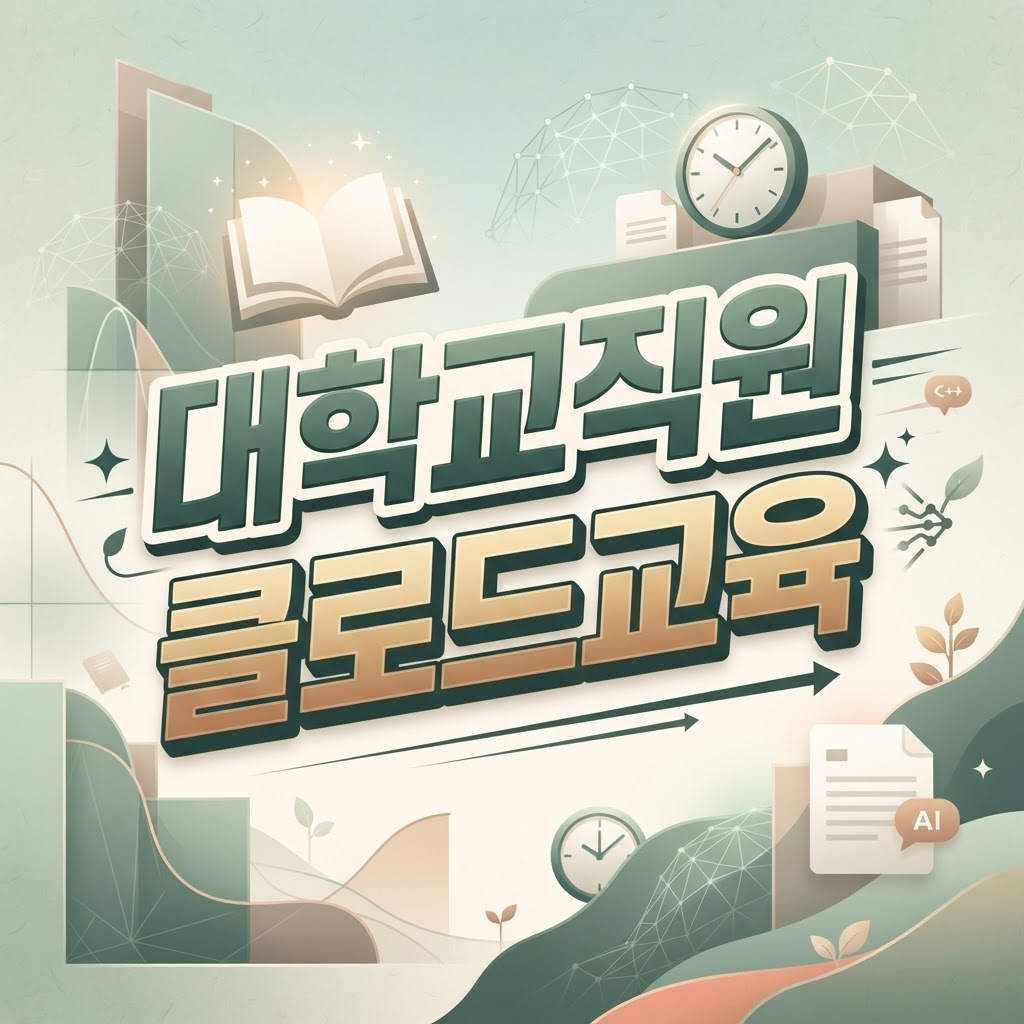 대학 교직원 클로드 교육 | 행정 실무 워크숍 4시간 | 이트리즈